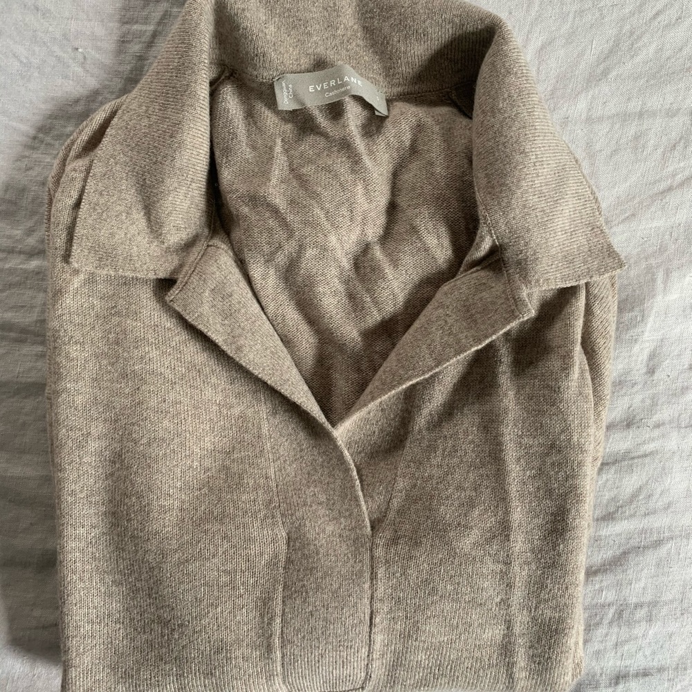 Everlane Cashmere Polo Sweater